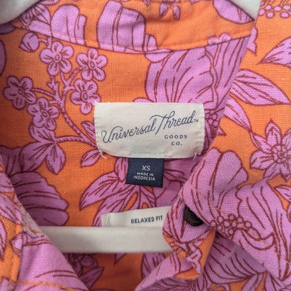 Universal Thread Linen Blend Blouse - Picture 4 of 10